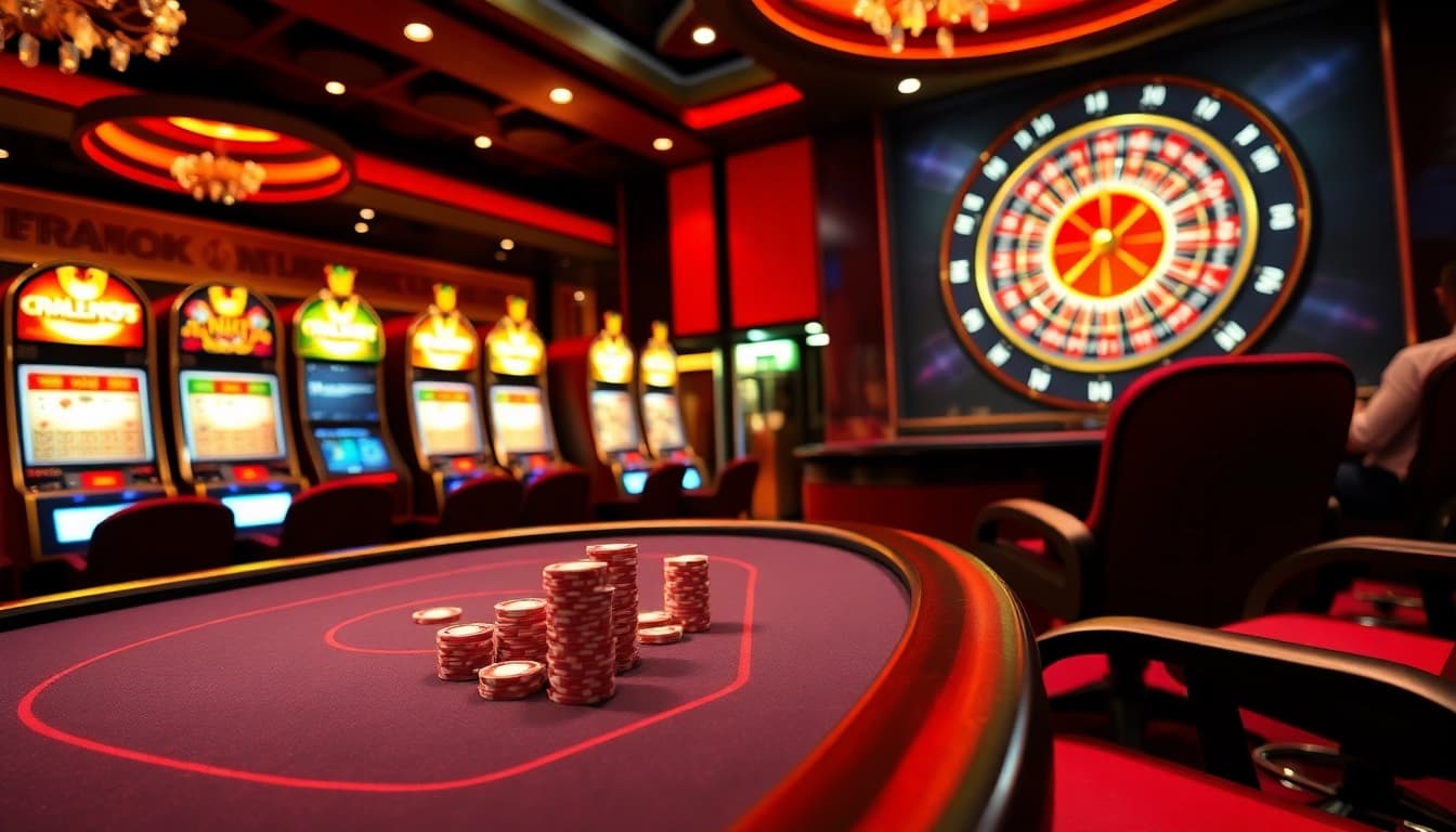 Experience the excitement of luck8 with players enjoying a vibrant casino atmosphere full of winning opportunities.