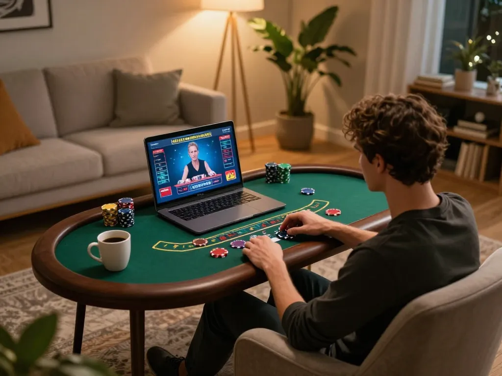 Gamble online at https://www.dacsandatphanrang.com/ with a cozy setup for a vibrant home gaming experience