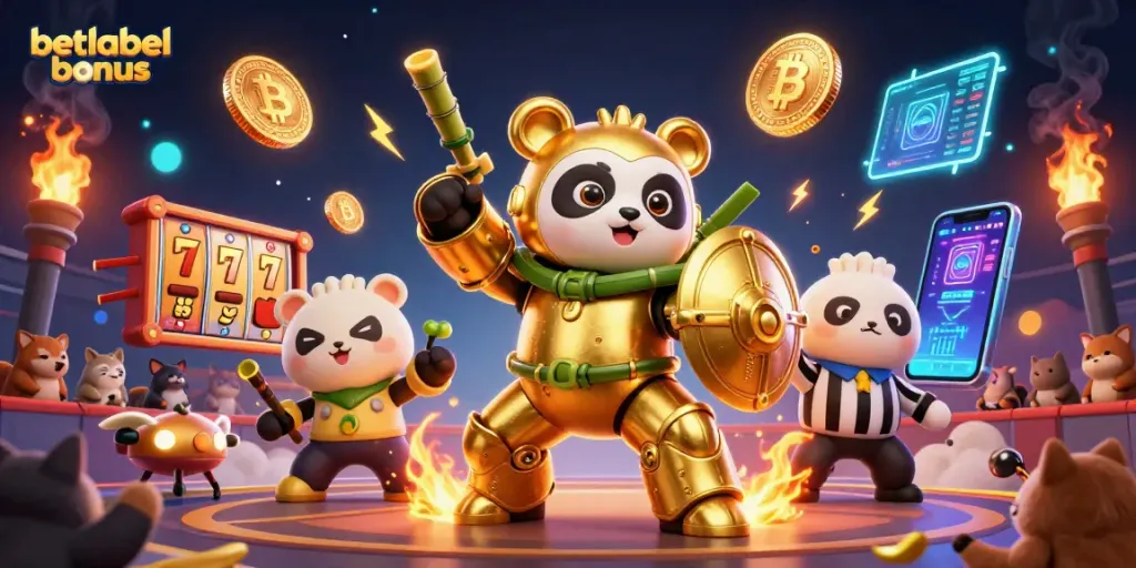 Engage with the vibrant betlabel bonus promotional scene featuring dynamic casino elements.
