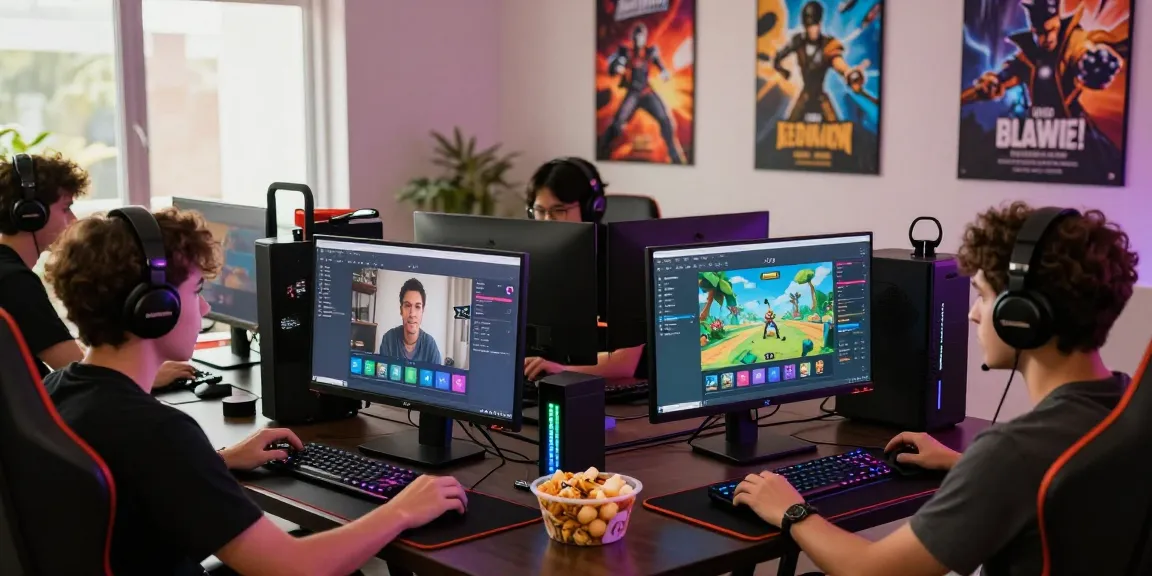 Komunitas MEGAWIN88 sedang asyik bermain game online, menampilkan suasana interaktif dan ceria.