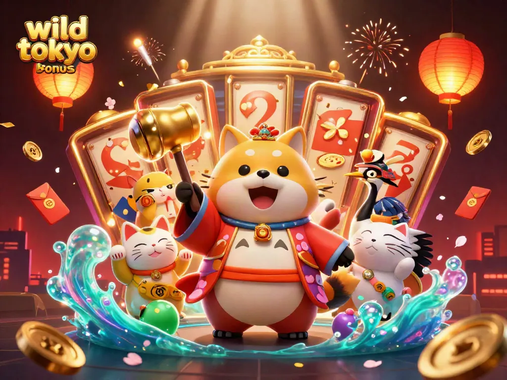 Experience the excitement of wild tokyo casino bonus with colorful characters and dynamic gaming elements.