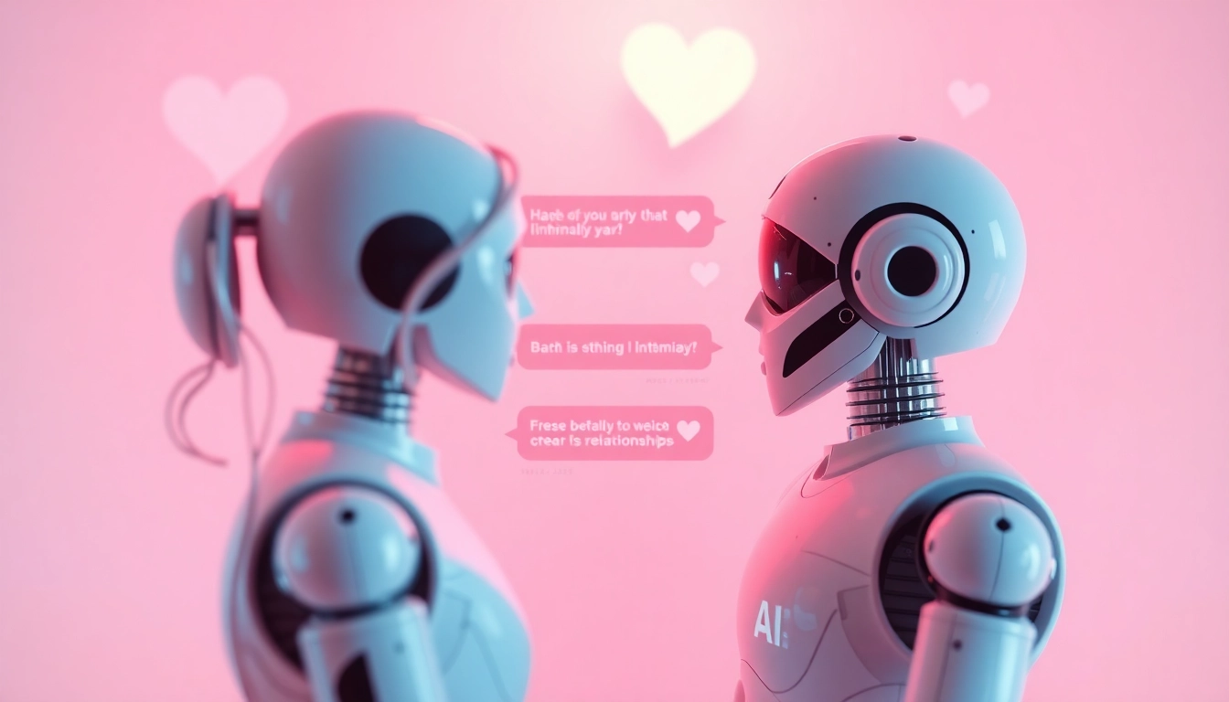 Chat interface featuring a friendly AI chatbot discussing sex ai chat in a modern design.