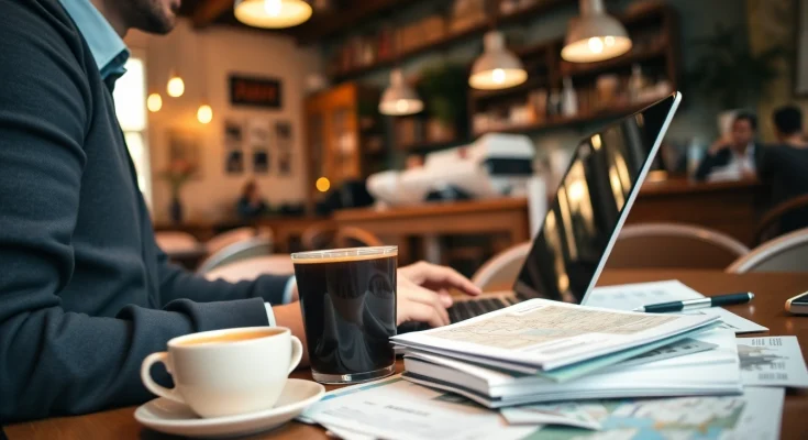Apply for the eta application uk while working in a cozy coffee shop environment.