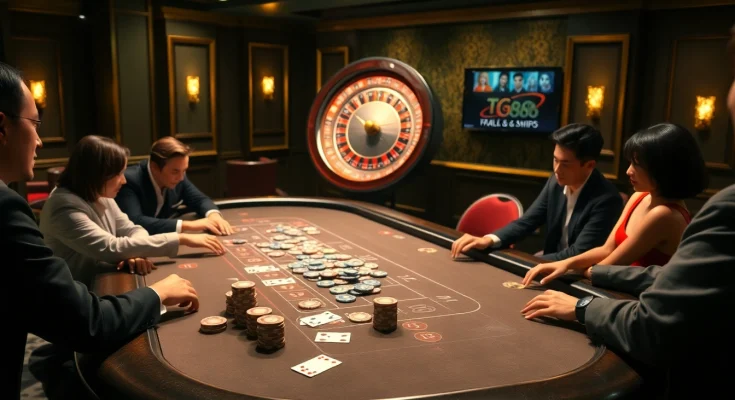 Engage in thrilling baccarat gameplay at tg88 casino with luxurious gaming elements.