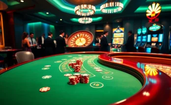 Exciting baccarat gameplay at XX88 casino with colorful chips and cards.