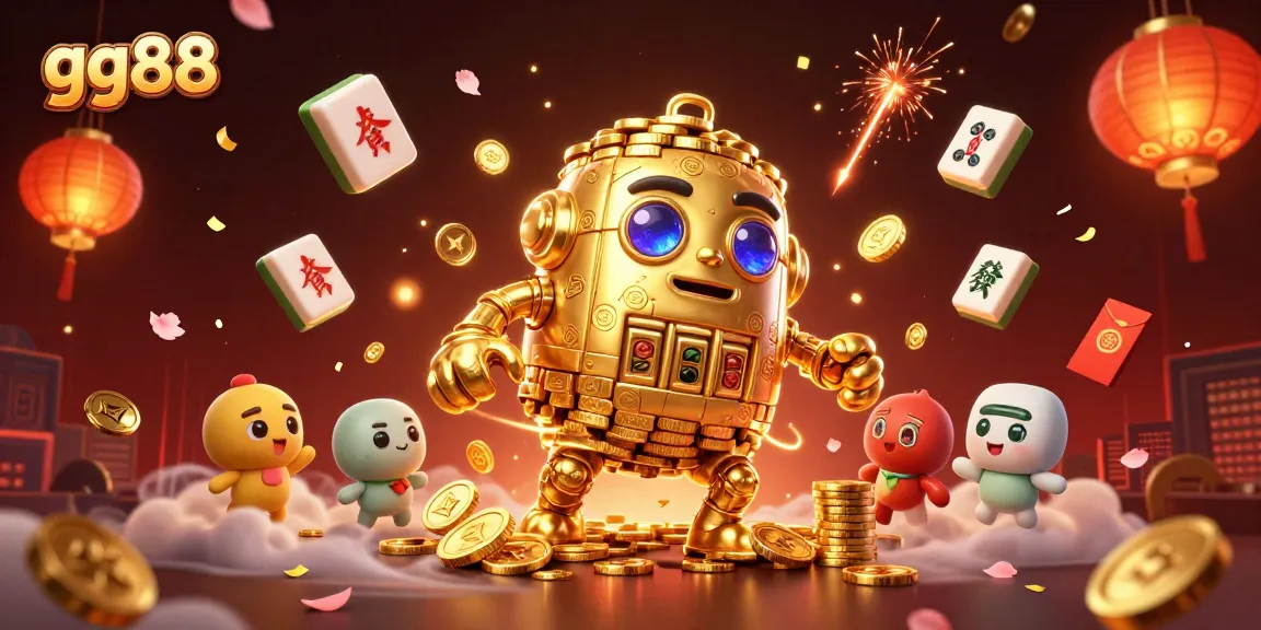 Spin and win at gg88 with vibrant slot symbols and festive decor in this captivating casino scene.