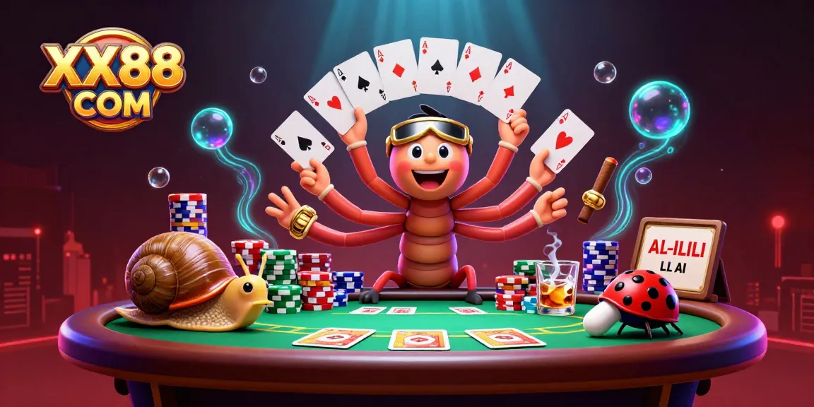 Experience the exciting world of XX88 COM with our vibrant casino illustration showcasing unique elements.
