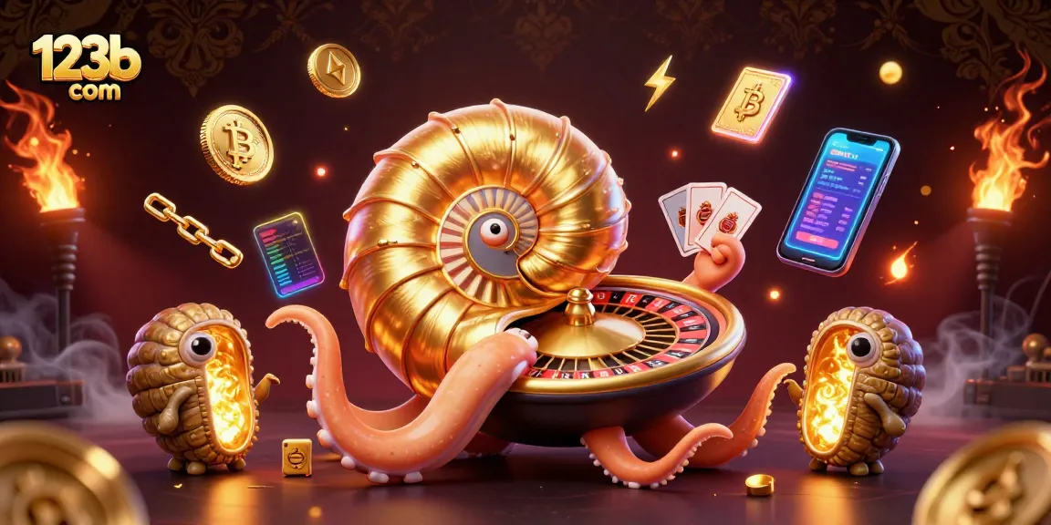Experience thrilling gameplay at 123b com with vibrant characters and crypto elements in a dynamic casino setting.